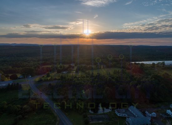 ECT drone sunset